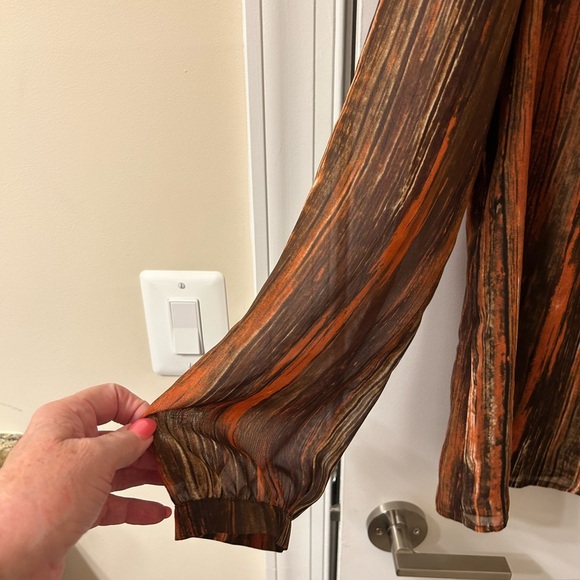 Evan Picone Multicolor Striped Blouse - Picture 4 of 5